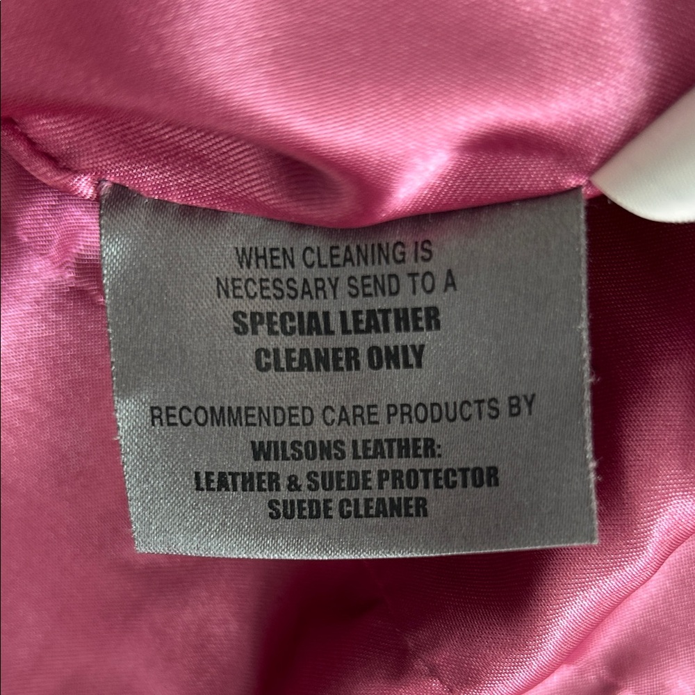 Wilson’s Vintage Pink Suede Jacket /Maxima Line - Picture 11 of 12